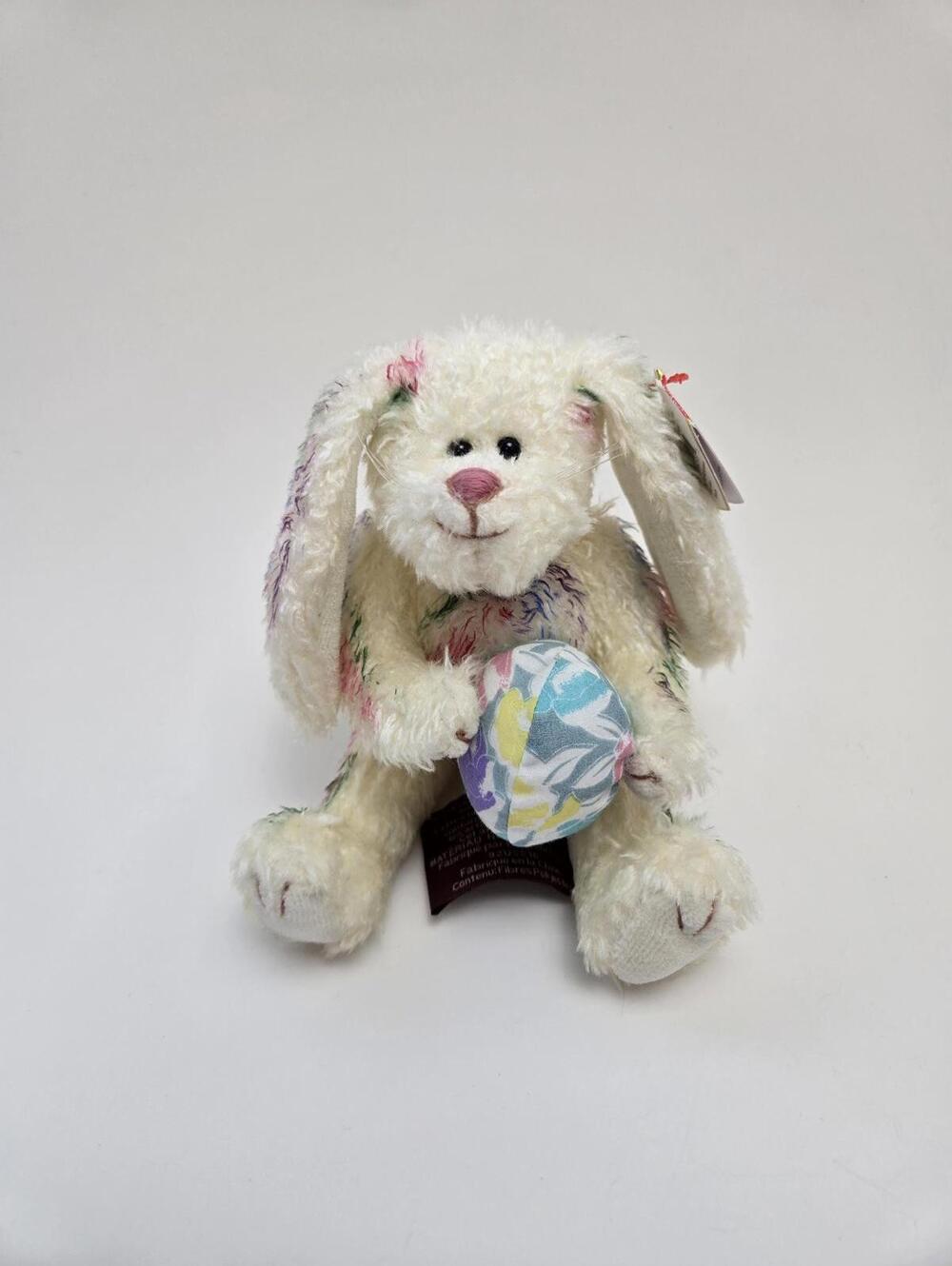 Ty Attic Treasures Collection “Georgia” the Bunny Holding Ball (6 inch)